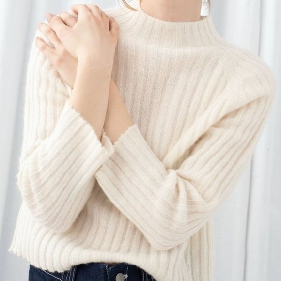 Micaela Greg Cream Isa Rib Top - L - Picture 1 of 4